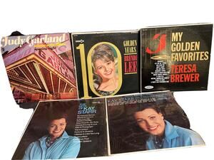 Lot 5x LPs-JUDY GARLAND Home Palace Opening-teresa Brewer-Brenda Lee-Kay Starr